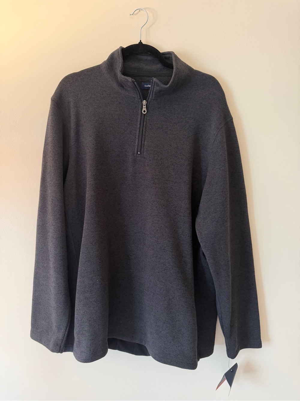 croft & barrow Men's Dark Gray Half-Zip Pullover